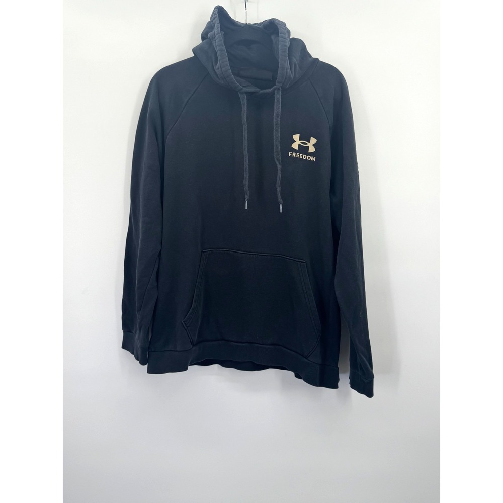 Under Armour Freedom Flag Pullover Hoodie Sweatshirt Large Camo Military Lounge